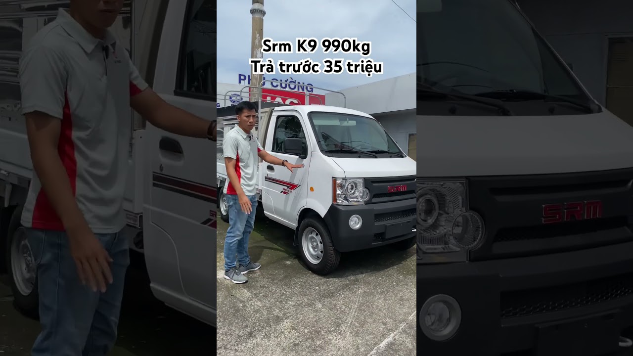 Srm K9 990kg Trả trước 35 triệu. Xe tải Srm 990kg #shorts #srmk9