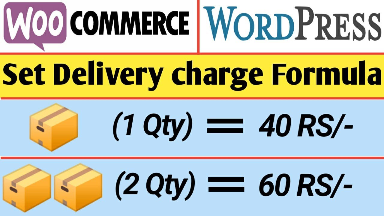 How to Set different delivery charges in woocommerce  | Set different shipping charge in woocommerce