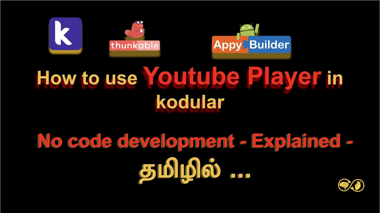 Kodular tutorial in tamil - How to use Youtube player