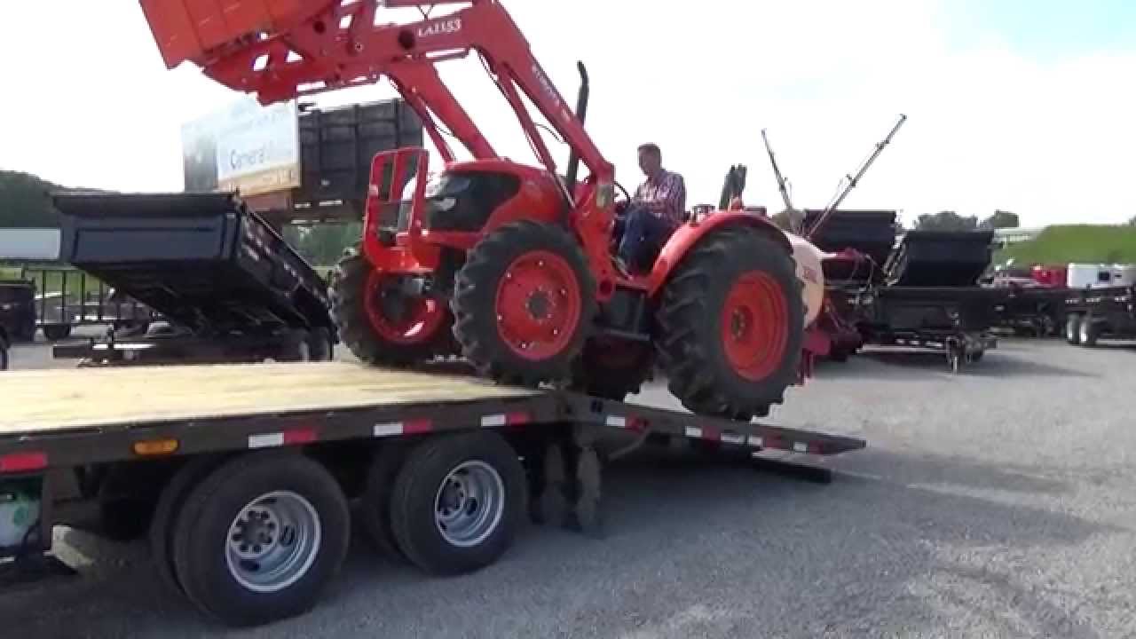PJ Gooseneck Hydraulic Dovetail Trailer In Action * DR Trailer Sales