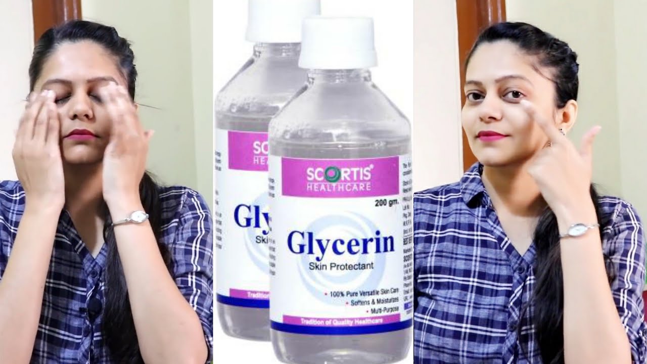 Apply Glycerin🧴Like This Your Skin Will Look So Fair 😍Young Tight Glowing💁Spotless & Mark Free