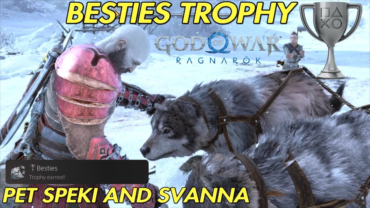Pet Speki and Svanna, Besties Trophy - God of War RAGNAROK Favours Animal Instincts