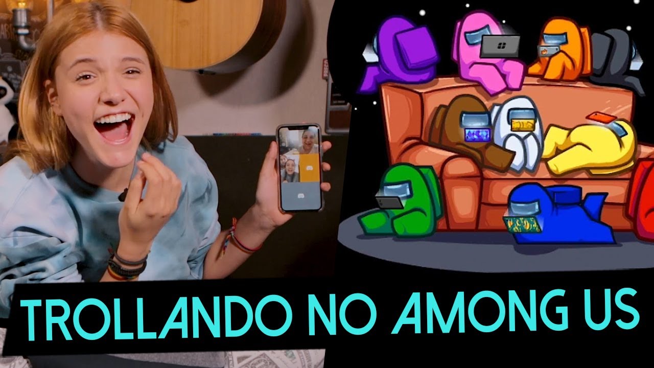 Eu e meus primos TROLLANDO GERAL no AMONG US || Giulia Nassa