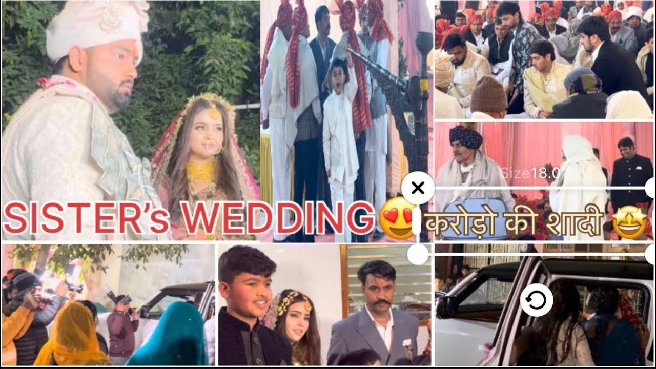 SISTER’s WEDDING 😍|| करोड़ो की शादी 🤩|| गुर्जर Wedding❤️