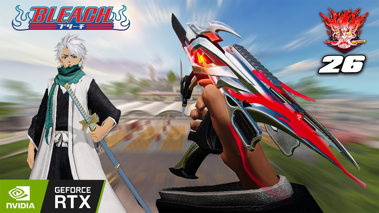 NEW SKIN SPIKE TOSHIRO HITSUGAYA AND UZI SKIN ZANGETSU BLEACH PASS BLOOD STRIKE 26 KILL MAX GRAPHIC