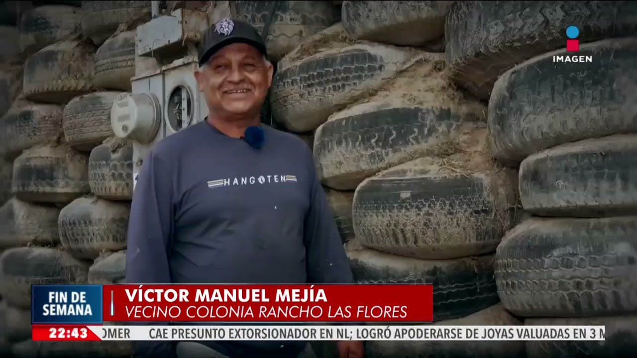 Plaga de llantas inunda Tijuana, Baja California | Imagen Noticias Fin de Semana con Enrique Sánchez