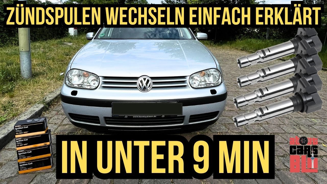 Golf 4 - 1.4er 75PS Zündspulen selber wechseln - Super leicht #vw #golf