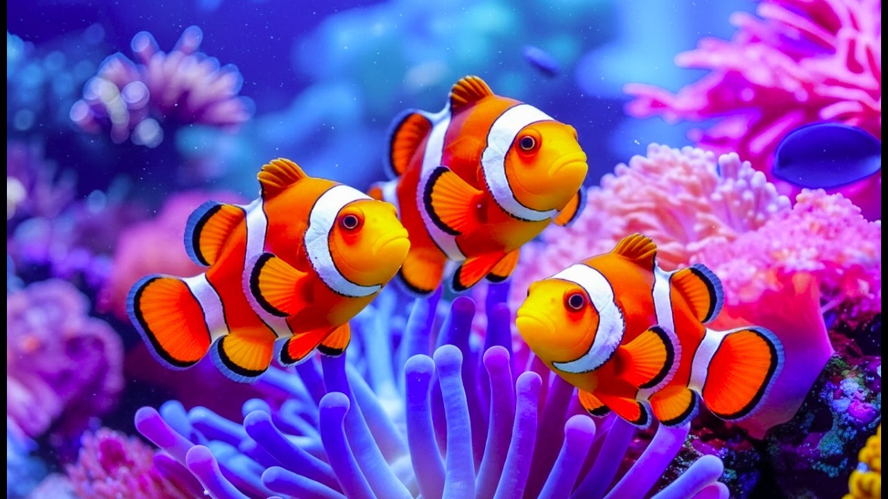 The Best 4K Aquarium – Soothing Jellyfish & Reef Fish with Sleep Music for Deep Relaxation