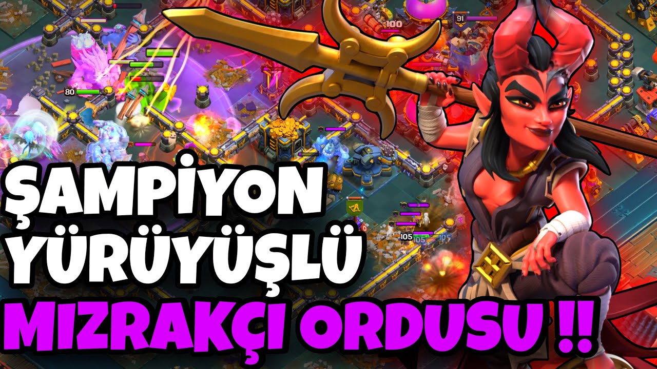 ŞAMPİYON YÜRÜYÜŞLÜ MIZRAKÇI ORDUSUU ?! - Clash of Clans