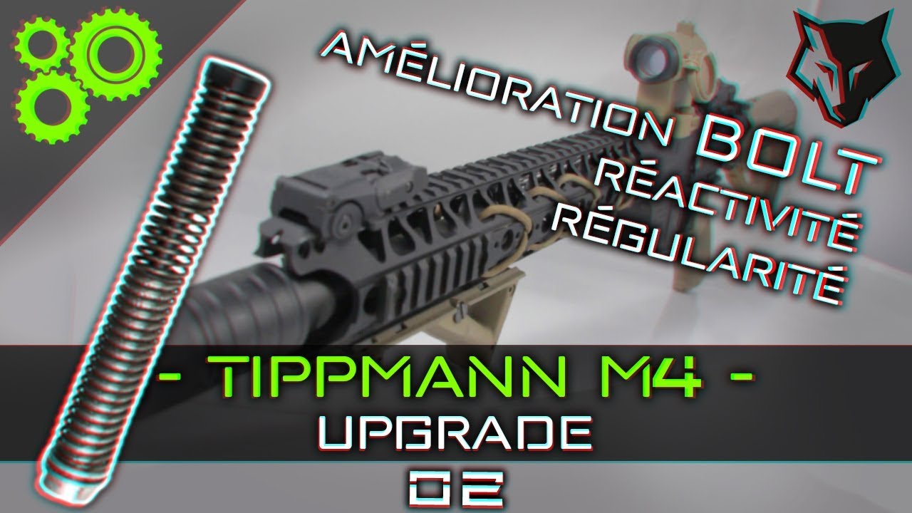 Tippmann M4 Upgrade #02 - Amélioration Bolt/Ensemble ressort  ► AIRSOFT