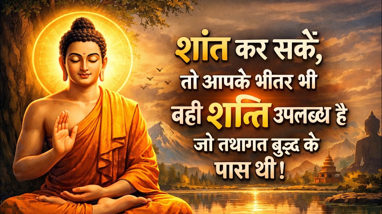 शांत कर सकें, तो आपके भीतर भी वही शांति उपलब्ध है जो तथागत बुद्ध के पास थी।🫨🫨🫨