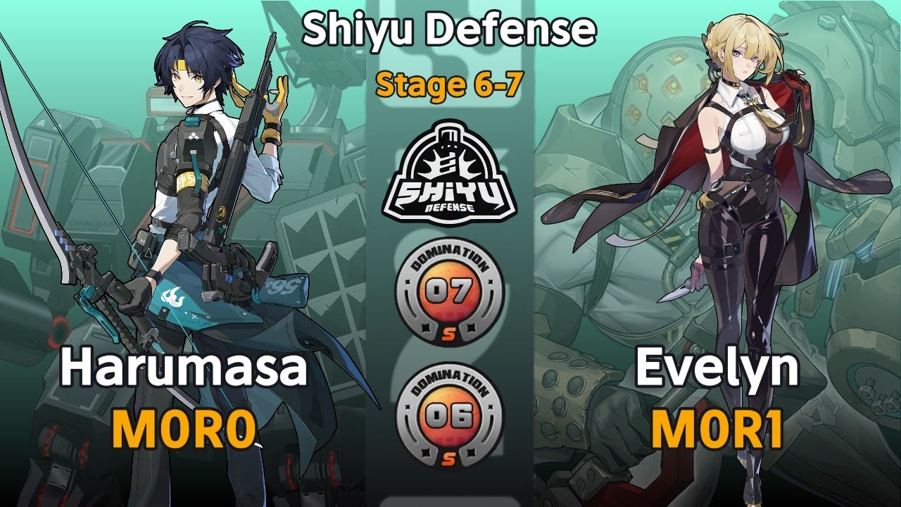 Shiyu Defense - M0R0 Harumasa Team & M0R1 Evelyn Team | Zenles Zone Zero V2.1 1.8.0