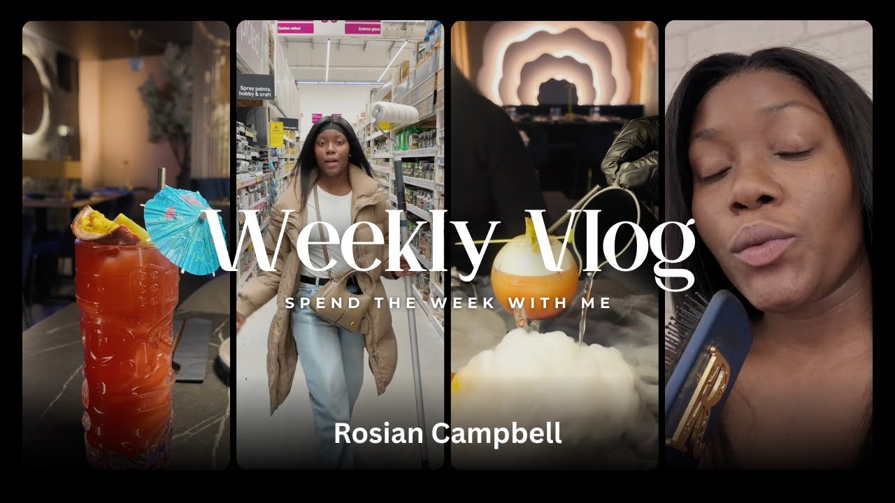 Weekly Vlog | Dinner Date |  Studying | Movie Dates | Rosian Campbell.