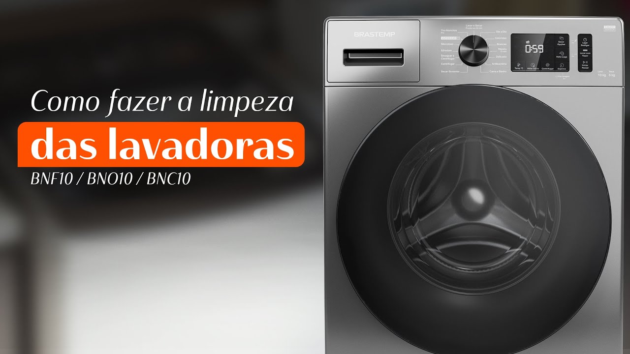 Brastemp Ensina - Como fazer a limpeza das lavadoras BNF10, BNO10 e BNC10