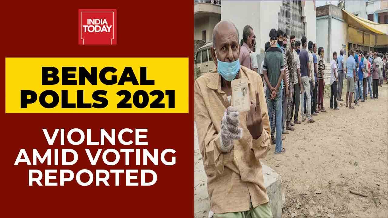 Bengal Polls: BJP's Polling Agent Beaten; Crude Bomb Hurled Inside Polling Booth; Polling Amid Covid