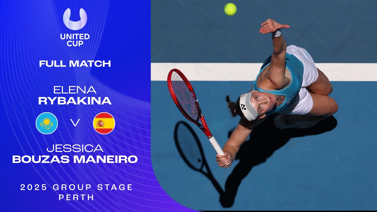 Elena Rybakina v Jessica Bouzas Maneiro Full Match | United Cup 2025 Group C