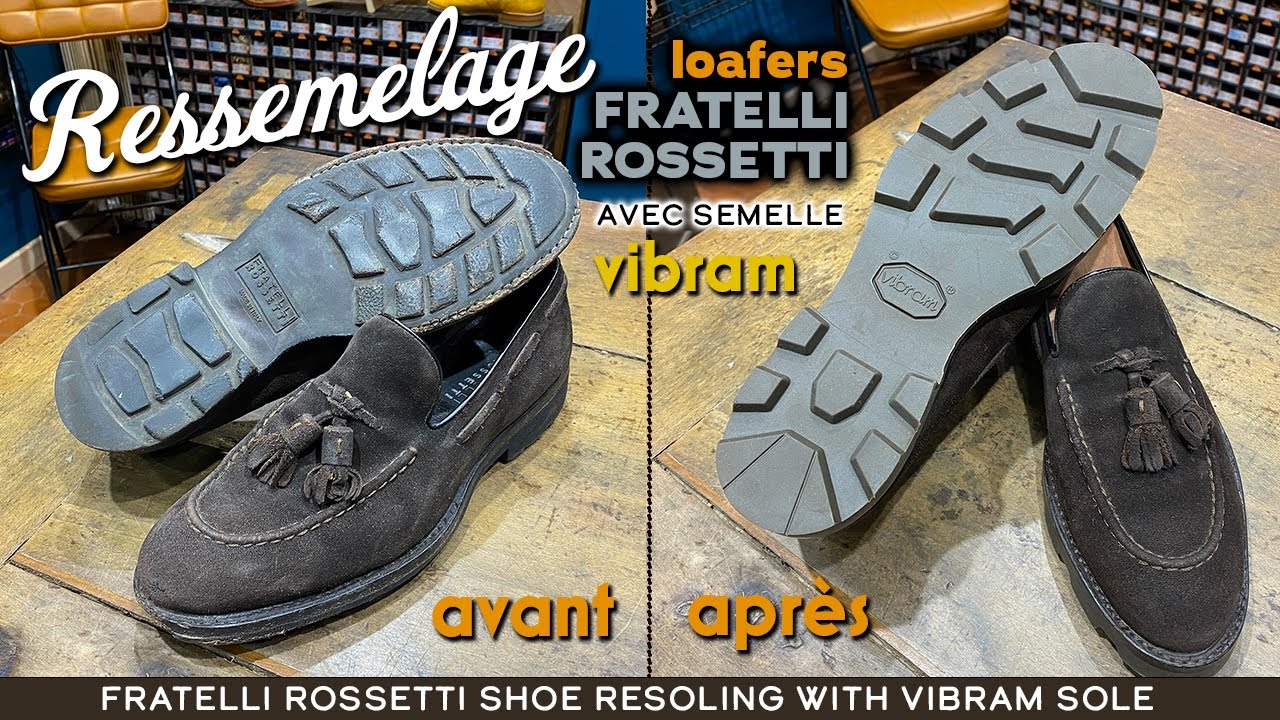 Remplacement de la semelle sur mocassin | Moccasin sole replacement