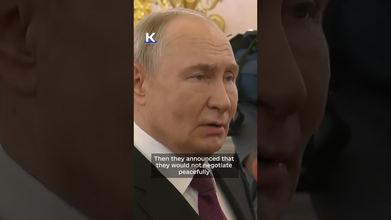 Putin repeats false 'coup' and Donbas claims to justify invasion