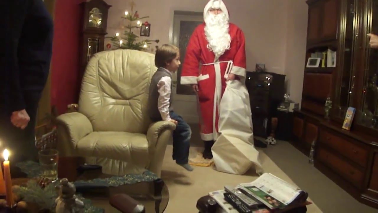 der Weihnachtsmann bei Moritz Heiligabend 2011