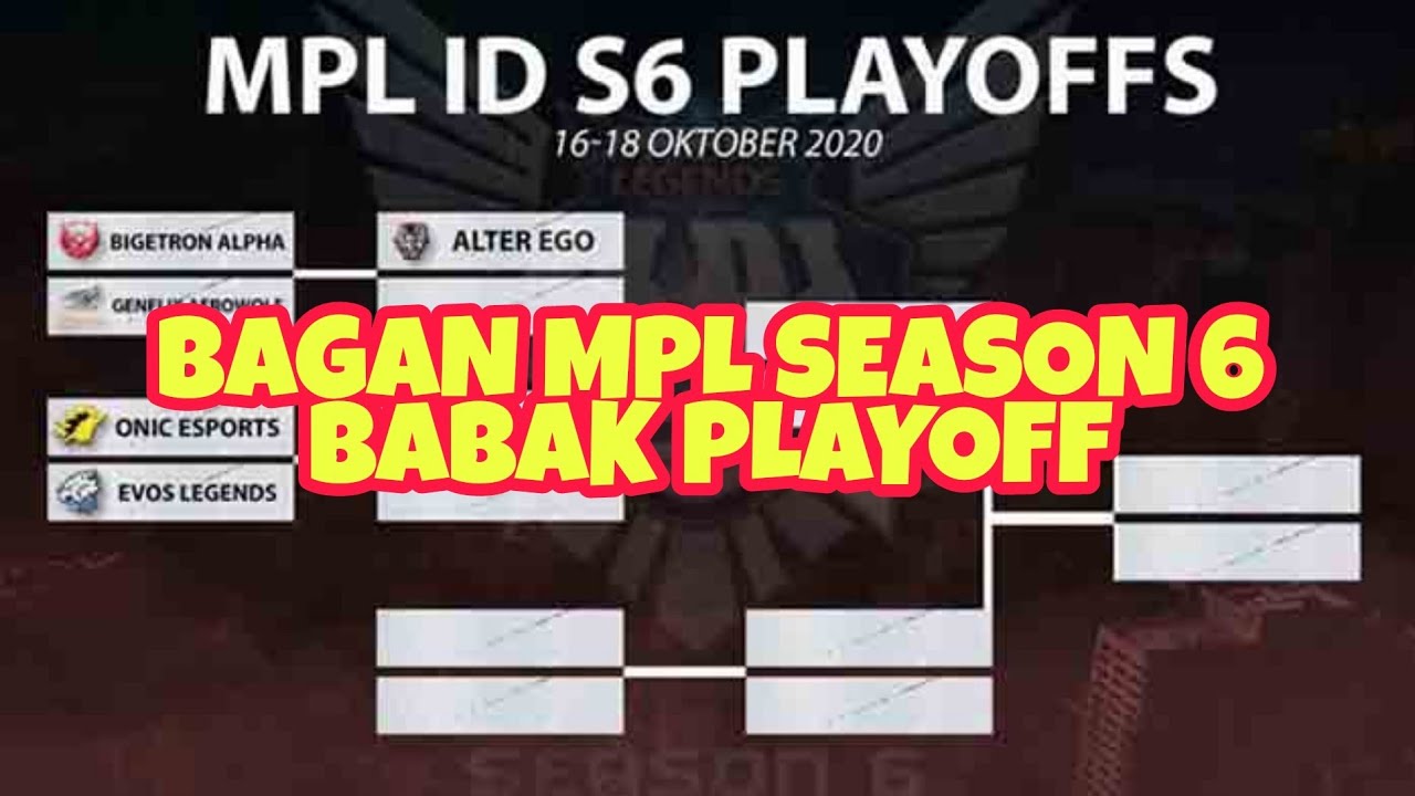 JADWAL MPL SEASON 6 BRACKET PLAYOFF