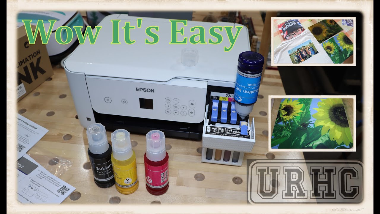 Learning How To Sublimate With A Converted Epsom ET-2803 And My HTV Press