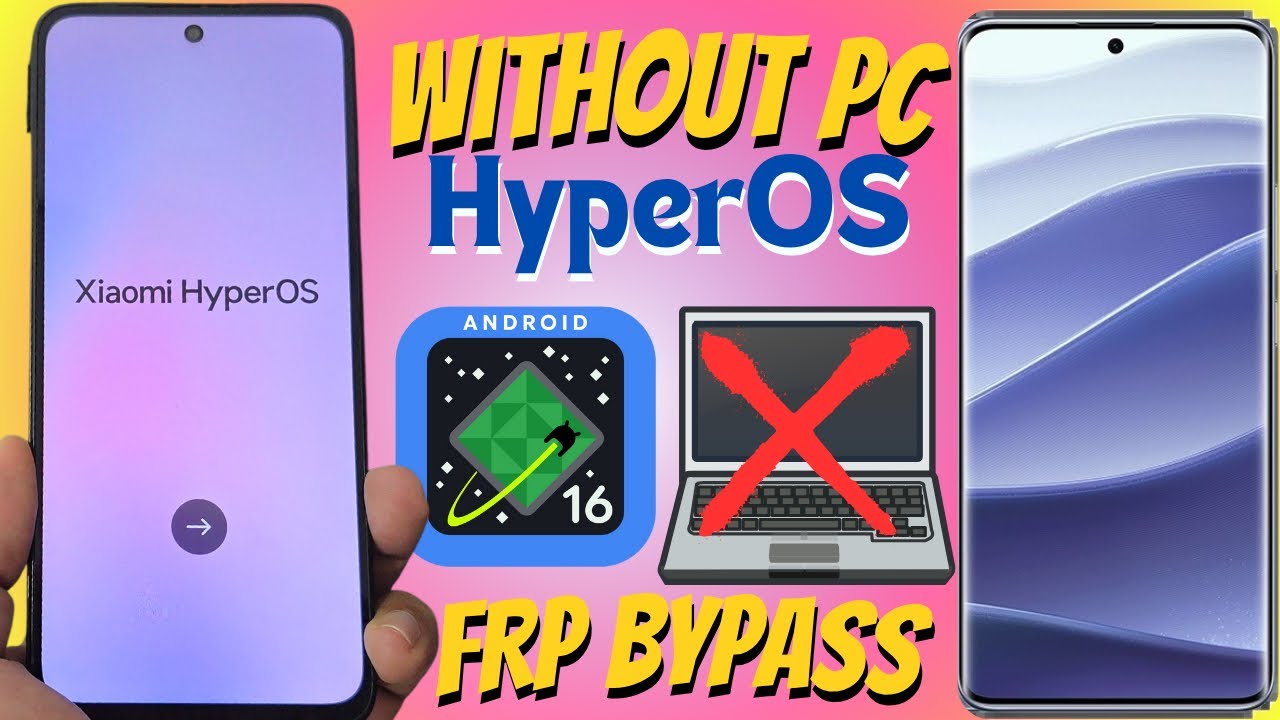 БЕЗ ПК - Все Xiaomi Redmi hyperos 2.0.2 Android 16 - 15 Обход FRP Аккаунта Google