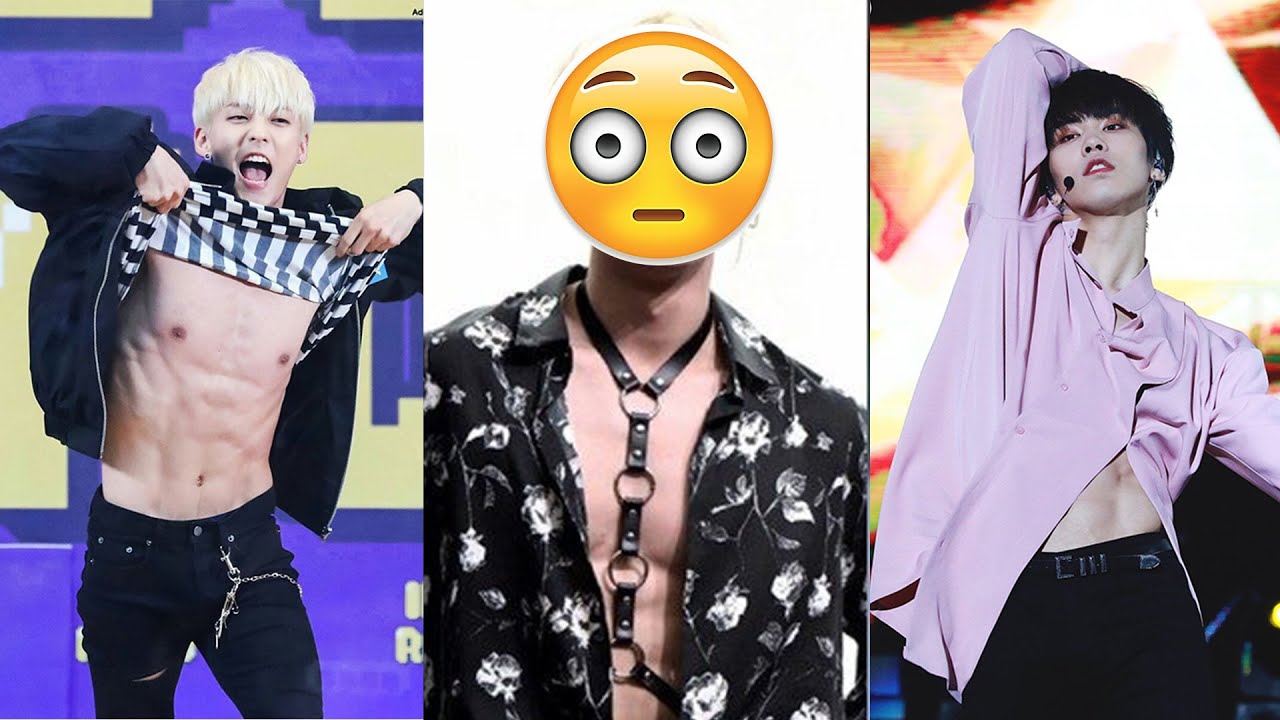Горячие танцы парней айдолов K-POP на сцене