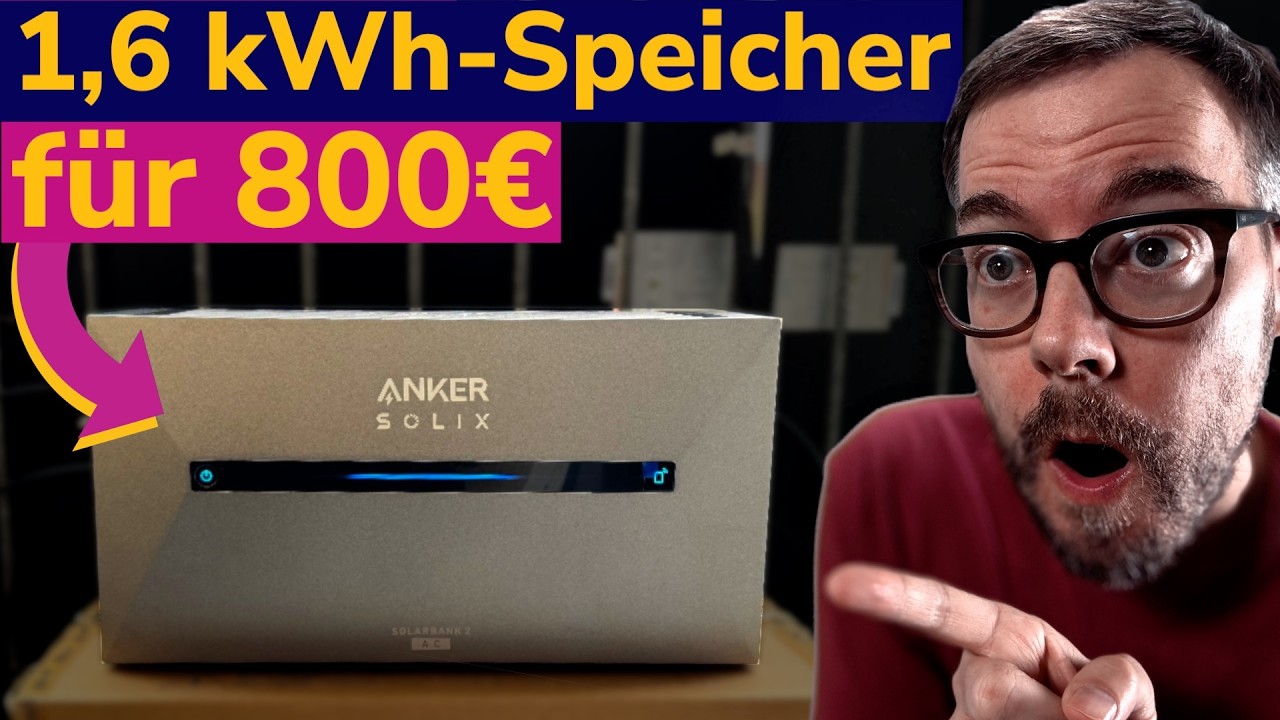 Der beste Solar-Speicher zum Nachr&uuml;sten f&uuml;r dein Balkonkraftwerk? [Anker Solix Solarbank 2 AC Test]