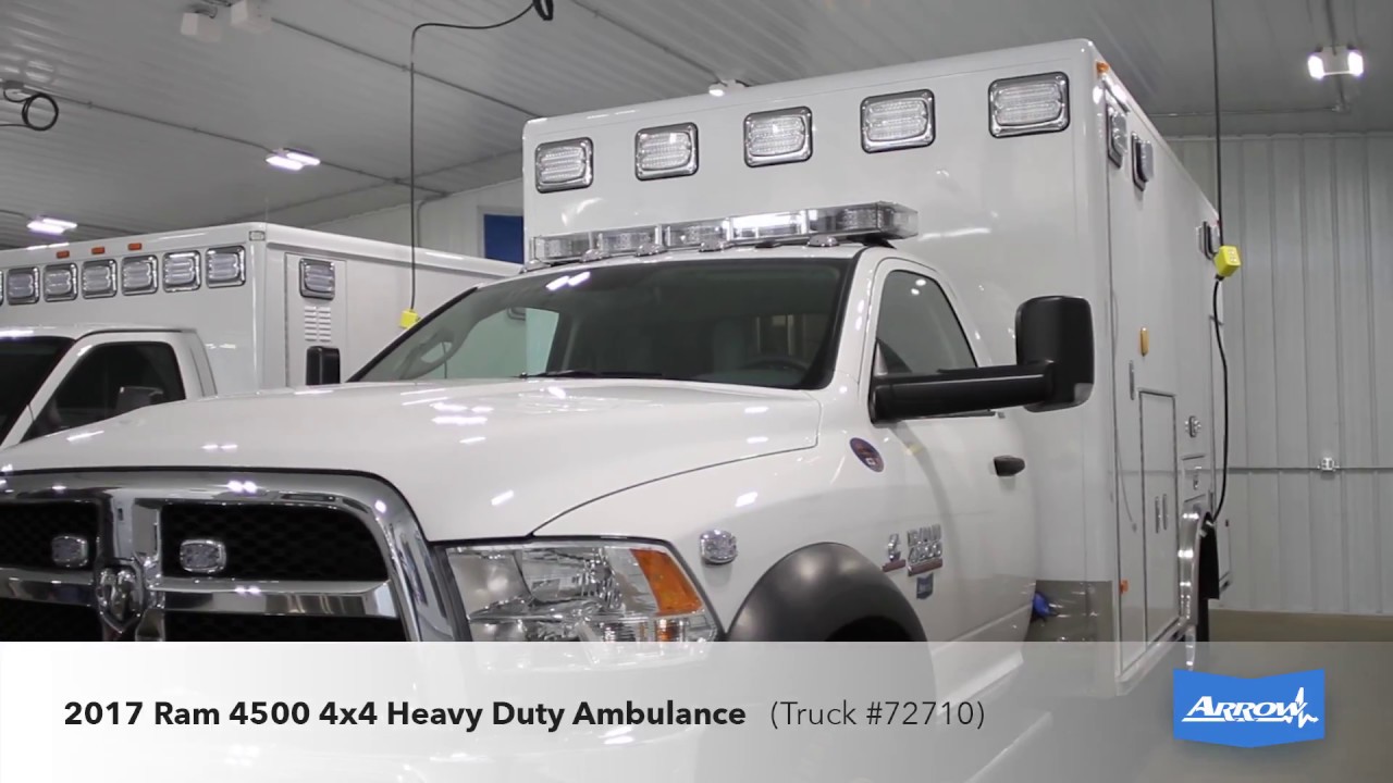 2017 Ram 4500 4x4 Heavy Duty Arrow Ambulance For Sale (#72710)