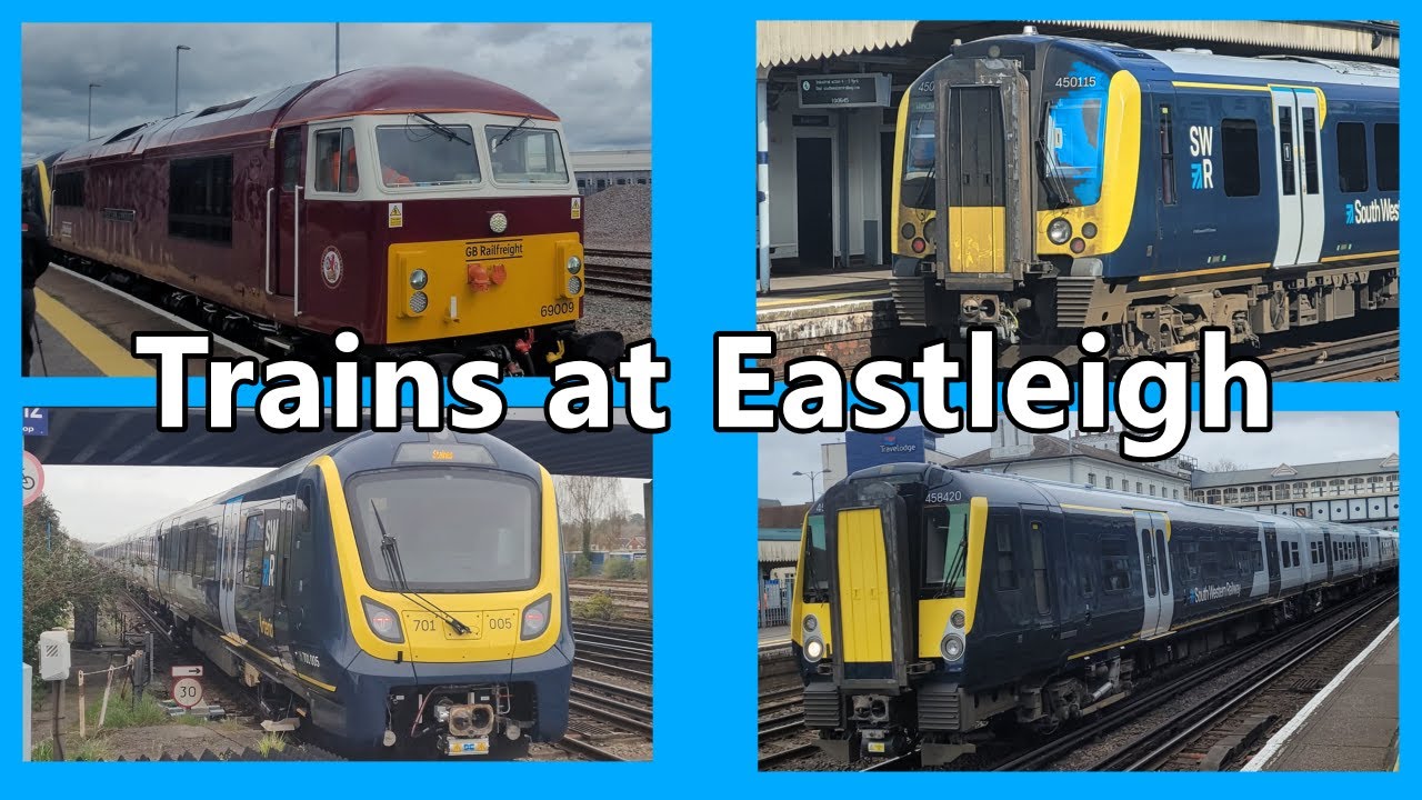 Trains at Eastleigh - 02/04/24