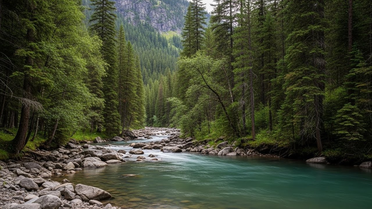 Peaceful River Sounds to Help You Sleep Deeper Longer and Without Worry | For Stress Relief