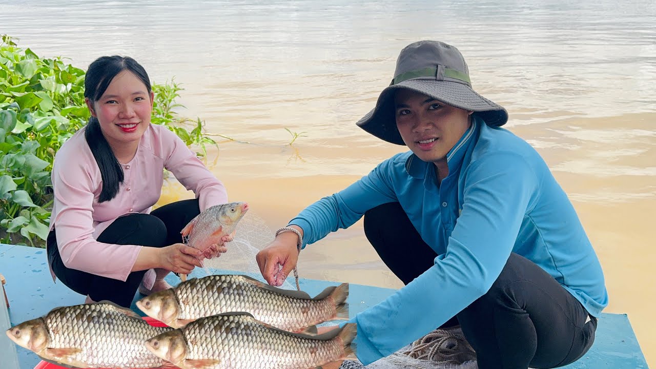 Chài Toàn Cá Khủng Trên Sông Vàm Nao- Màn Rớt Âm Thanh Có Một Không Hai Đến Từ Vị Trí Của Út Trung