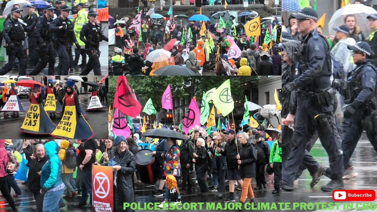 PROTESTORS ARRESTED - #ExtinctionRebellion Causes Havoc in Melbourne | Australian Lights & Sirens