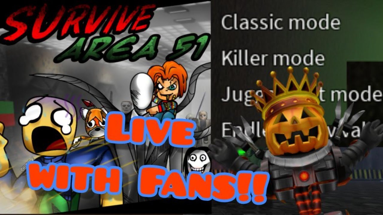 The 100th Gameplay, Livestream!! (Part 1) | Survive and Kill the Killers in Area 51 | Gameplay #100