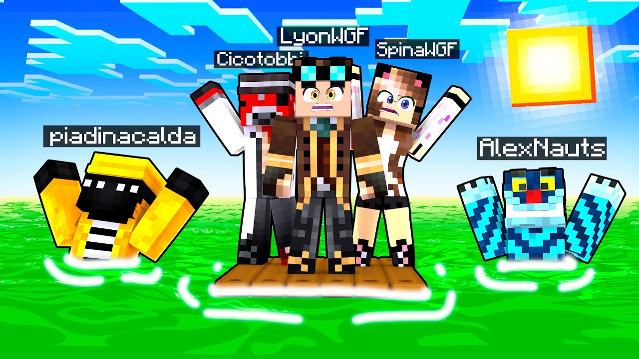 SOPRAVVIVO SULL'ISOLA DESERTA DI MINECRAFT!!