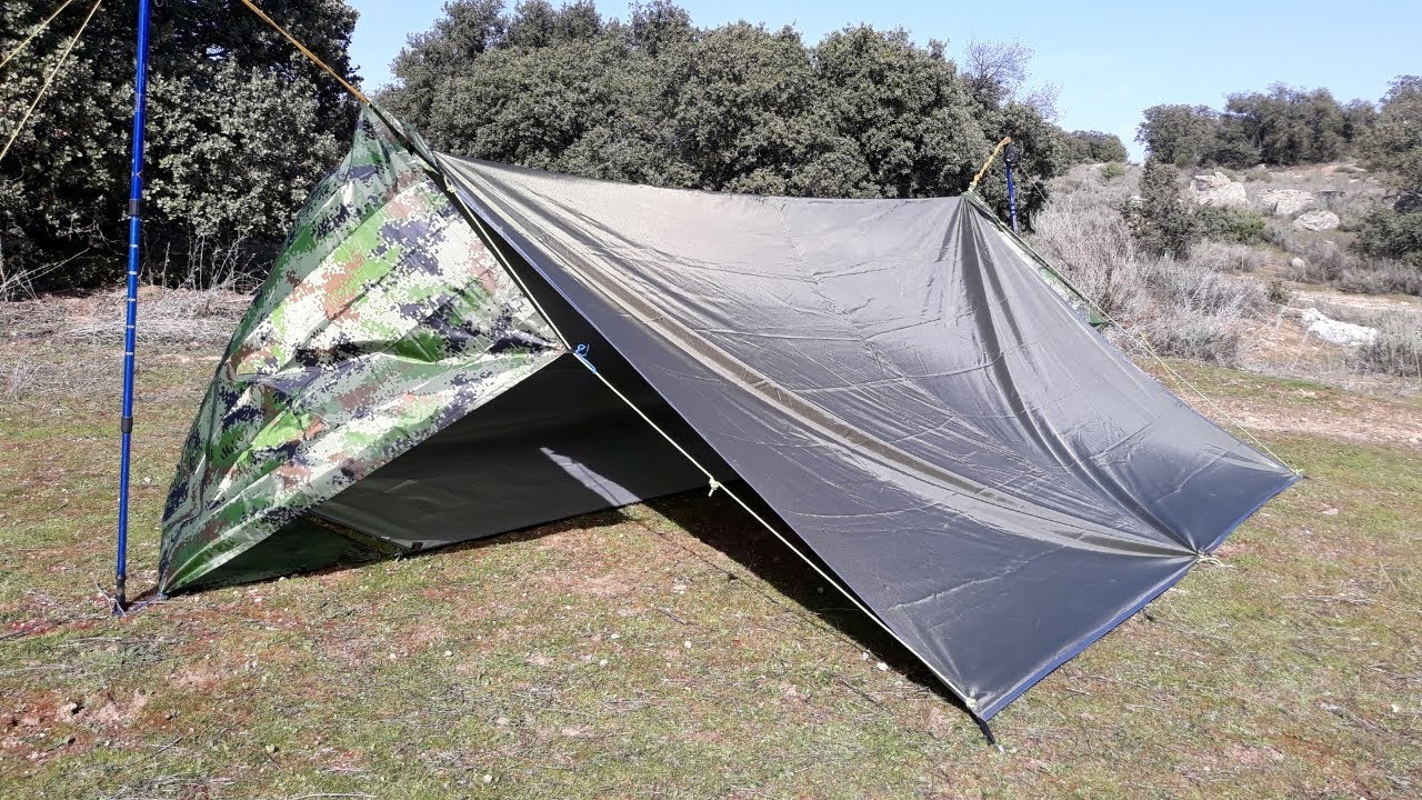 Refugio - Tarp 4x3 - 03 - Con cierre parcial en las entradas - Shelter