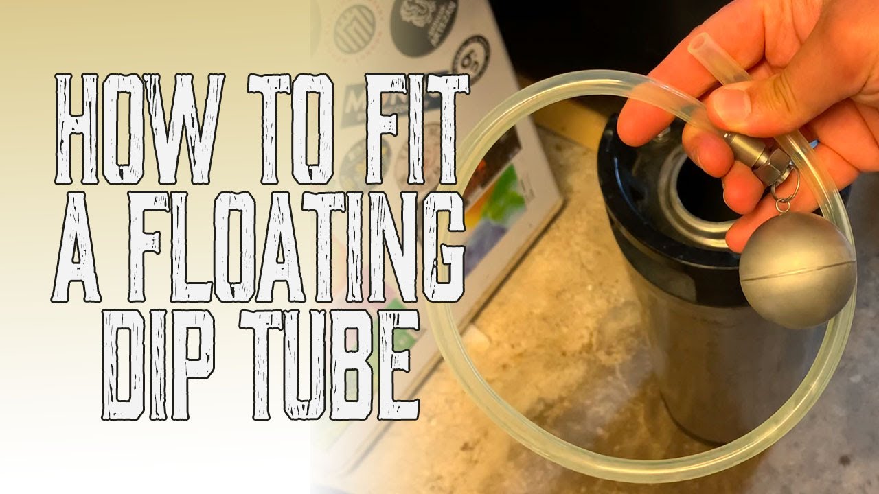 How to fit a floating dip tube on a cornelius keg