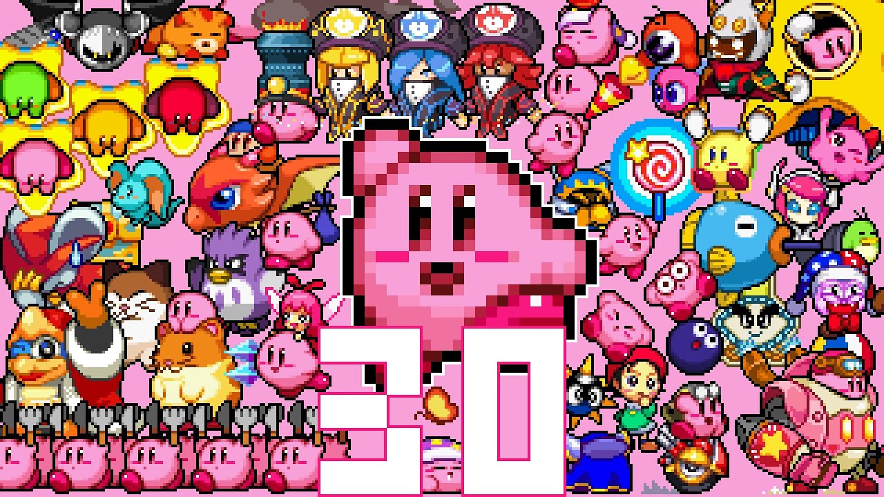 カービィ30周年記念ドット絵アニメ「はるかぜを往く旅人たち」