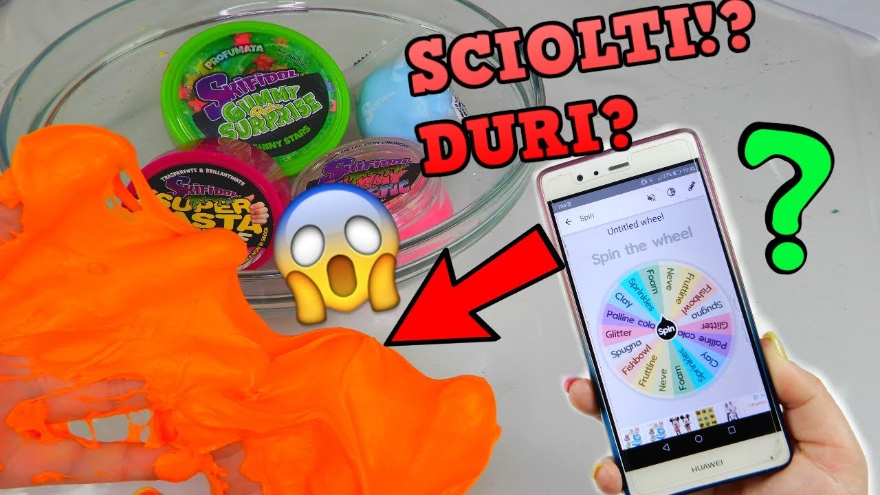 SLIME VECCHI DI 1 ANNO DELLA SKIFIDOL DURI E SCIOLTI! LI MODIFICO CON LA RUOTA iolanda sweets