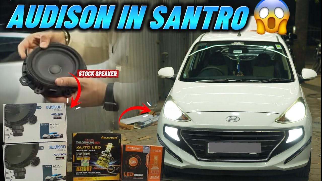 Modified Hyundai Santro🔥 | Best Sound system & Lights in Hyundai Santro in Indore✅