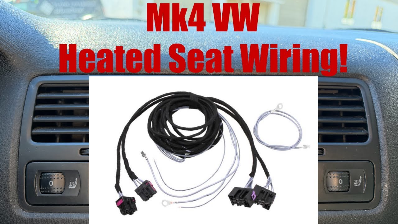 Mk4 Volkswagen Heated Seat Wiring Install