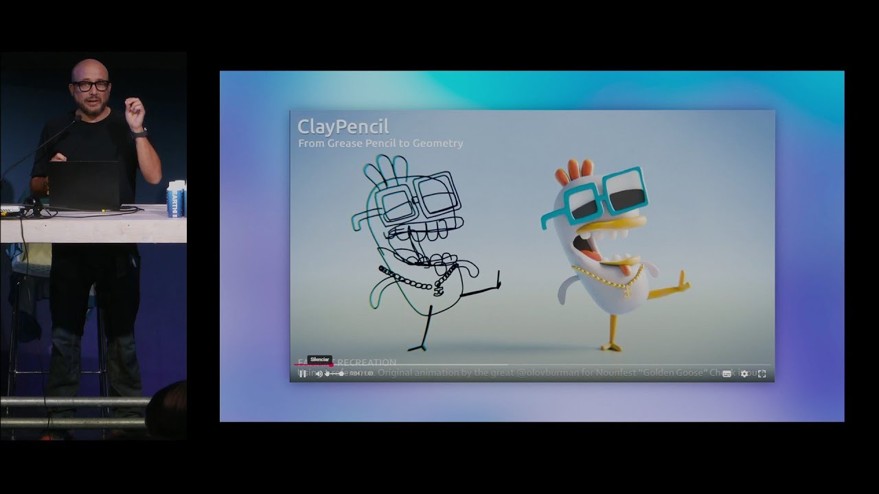 ClayPencil, Animating In 3D Using 2D, Animating Without Rig — Blender Conference 2025