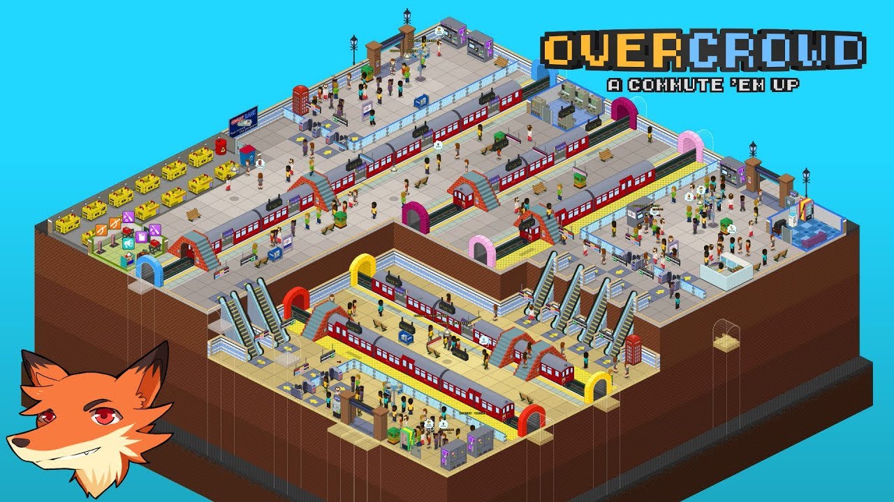 Overcrowd: A Commute 'Em Up #1 [FR] Construire et gérer sa station de métro!