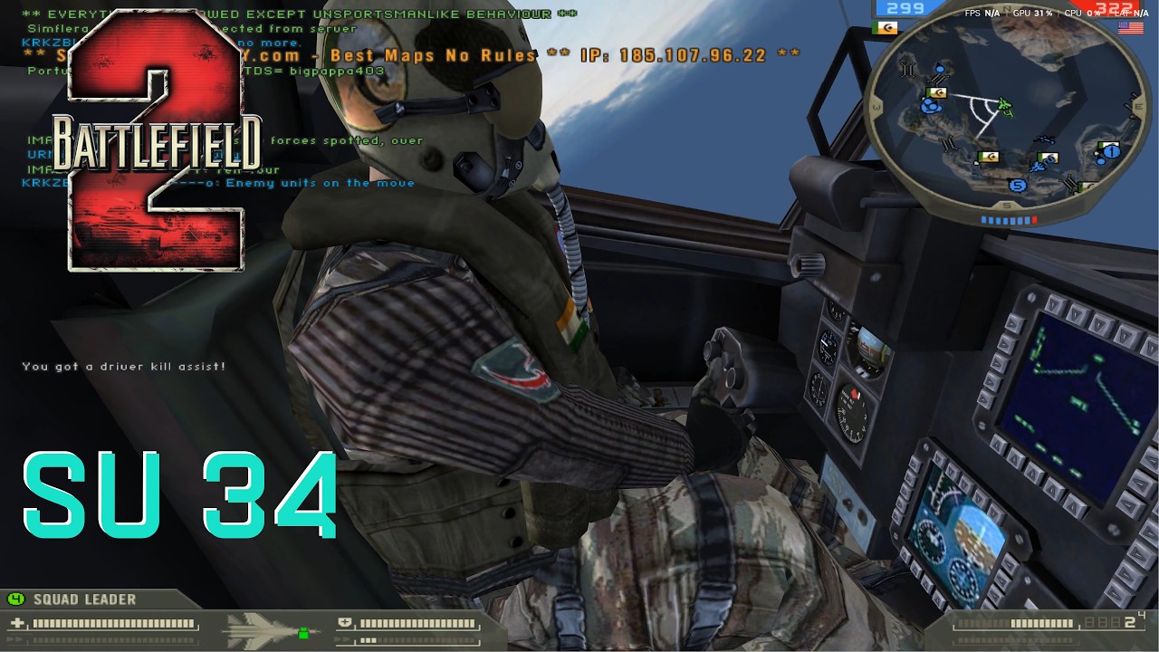 Battlefield 2 in 2026 - 2 seat SU34 bomber at Clean Sweep #battlefield #su34 #multiplayer