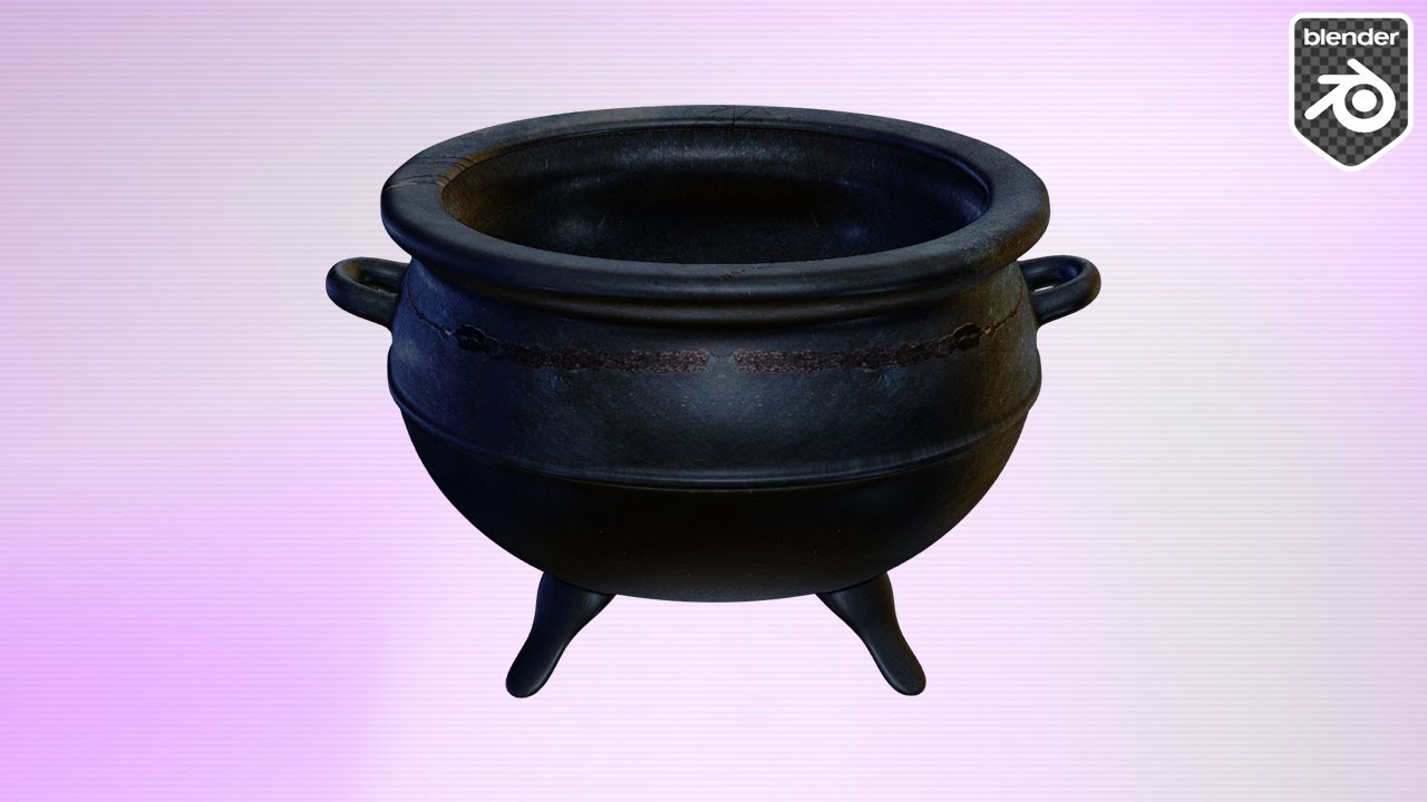 Cauldron Modeling in Blender 3D