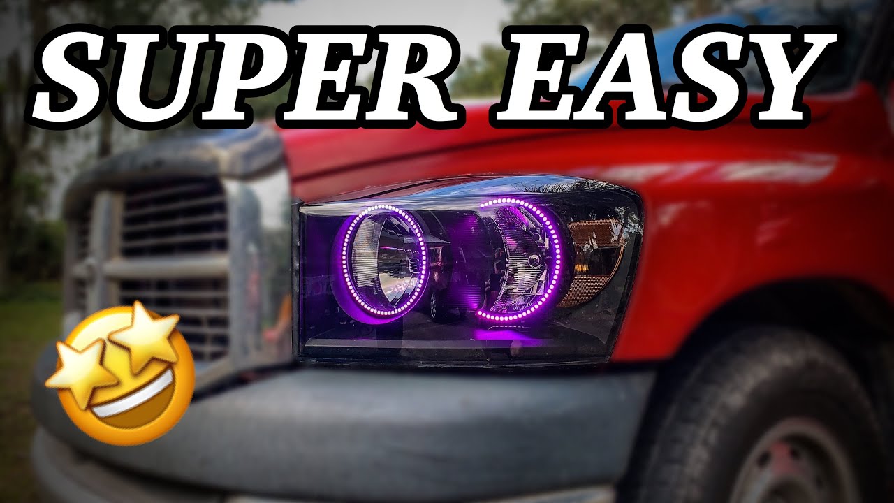 IN DEPTH; How To Build Custom Headlights (RGB Halos)