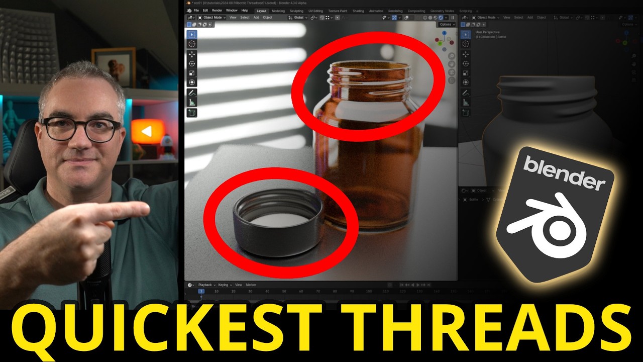 Quick & Dirty Threads Blender Tutorial