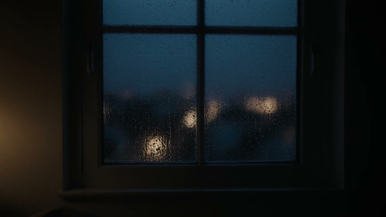 Rain on Window at Night 🌙 Deep Sleep Sounds (No Music)