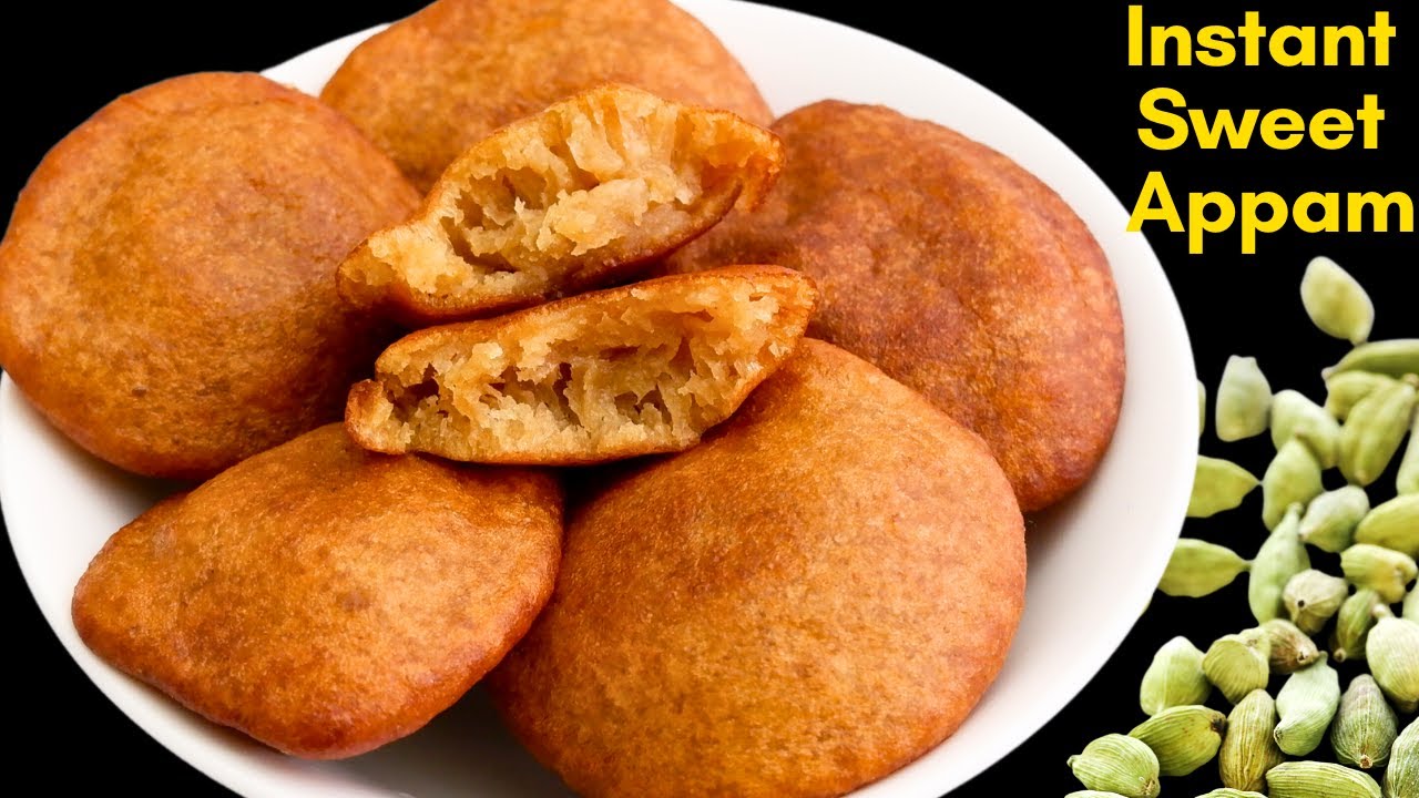 Instant Wheat Appam | Wheat Flour Recipe | Evening Snacks Recipe | Instant Appam | Sweet Recipes