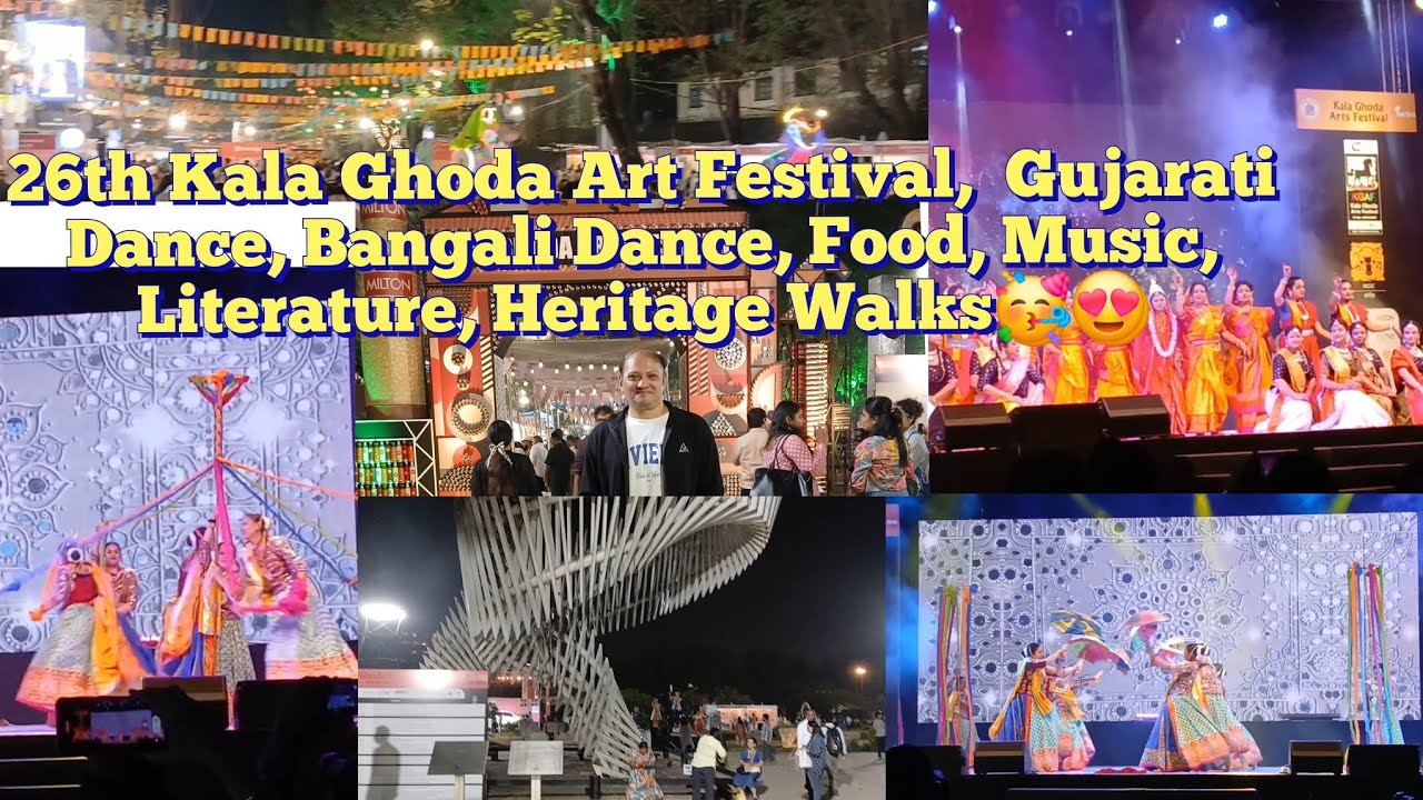 26th Kala Ghoda Art Festival, Gujarati Dance, Bangali Dance Food Workshops Heritage Walks Art-Lovers